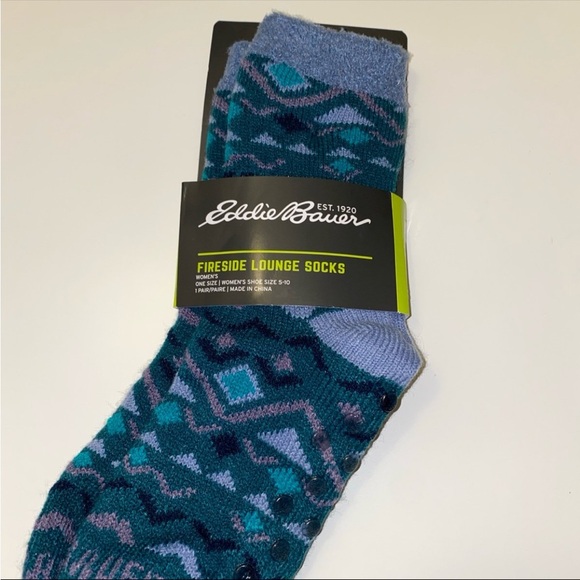 Women's Ultrasoft Eddie Bauer Firelight Lounge Socks One Size 5-10 - Picture 2 of 4
